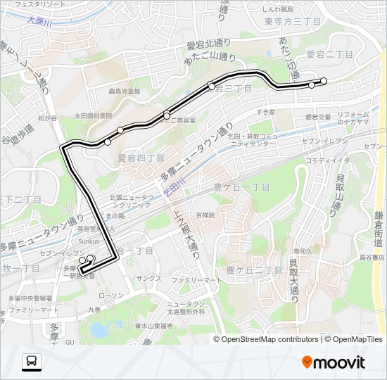 桜６２ Bus Line Map