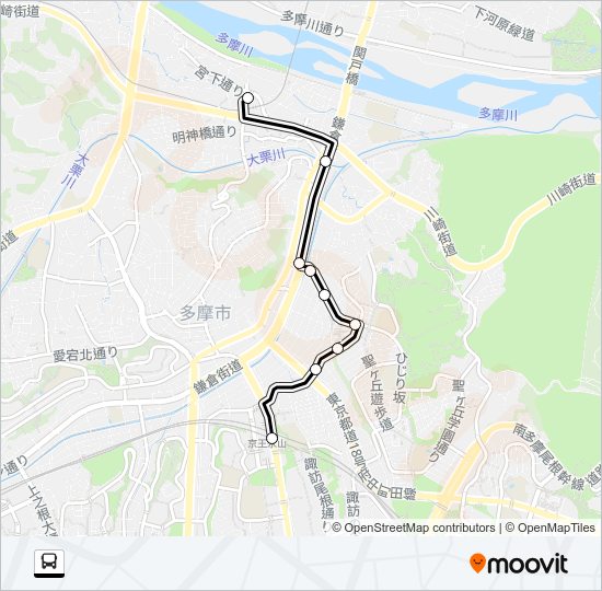 桜６５ Bus Line Map