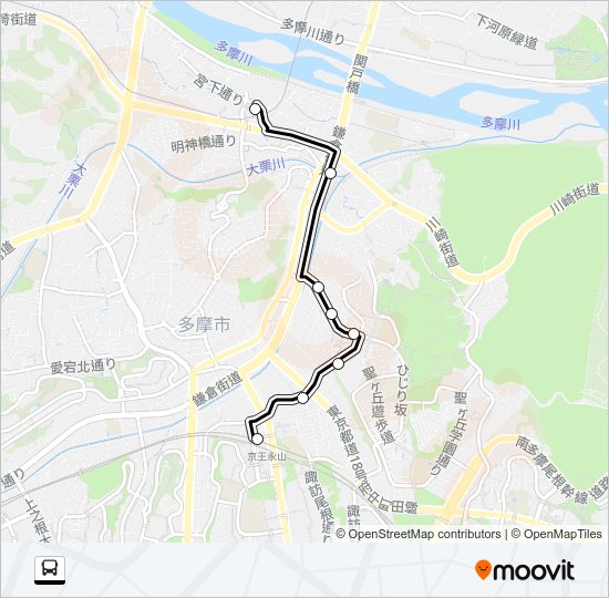 桜６５ Bus Line Map