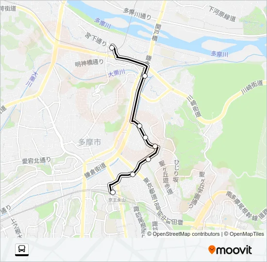 桜６５ バスの路線図