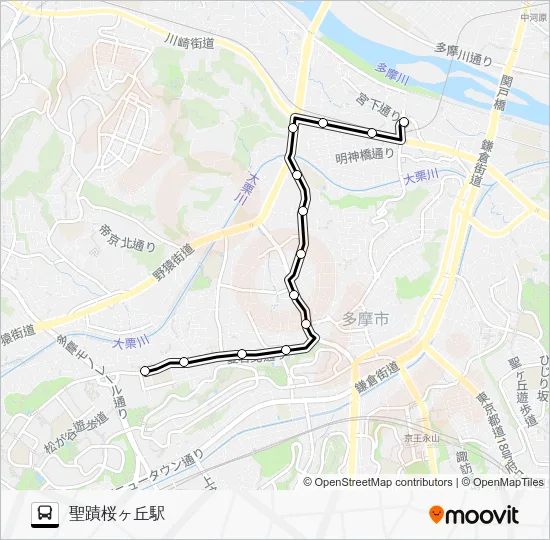 桜７２ バスの路線図