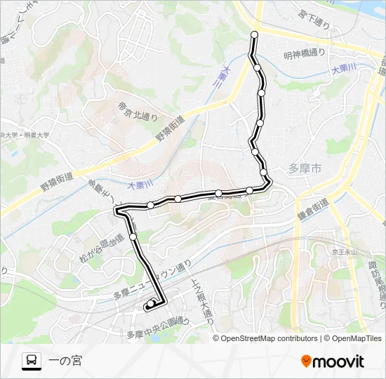桜７２ バスの路線図
