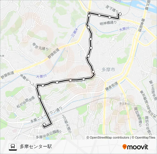 桜７２ バスの路線図