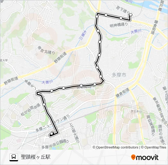 桜７２ バスの路線図