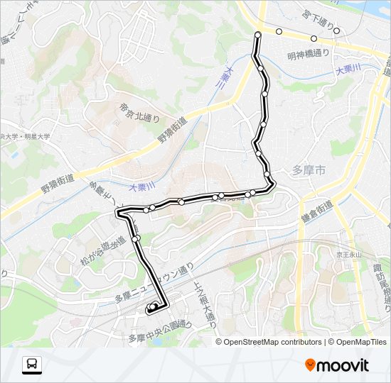 桜７２ Bus Line Map