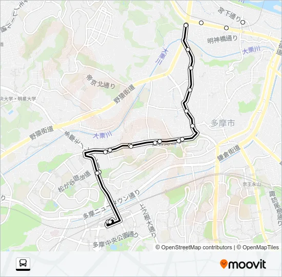 桜７２ バスの路線図