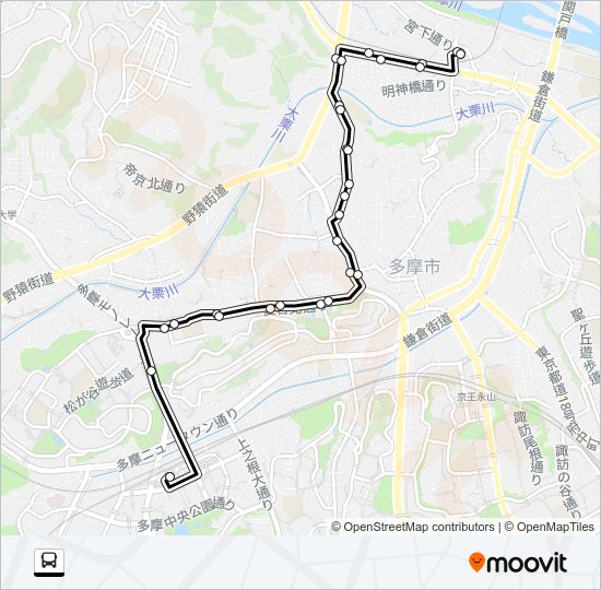 桜７２ Bus Line Map