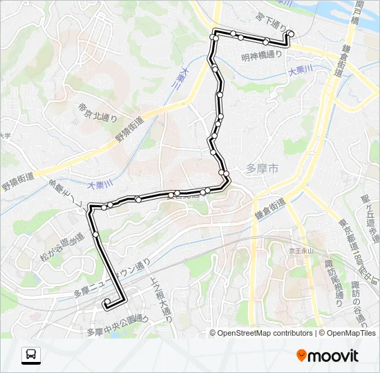 桜７２ バスの路線図