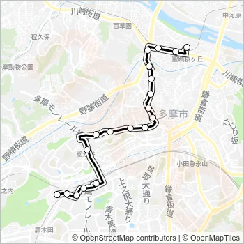 桜７３ Bus Line Map