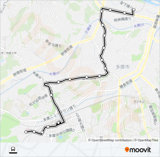 桜７３ Bus Line Map
