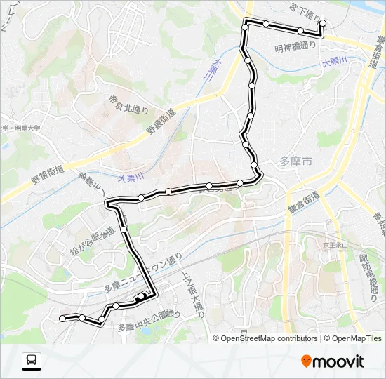 桜７３ Bus Line Map