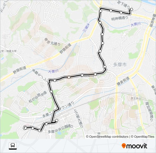 桜７３ Bus Line Map