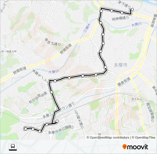桜７３ Bus Line Map