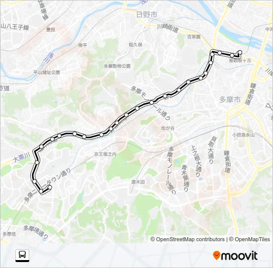 桜８０ Bus Line Map