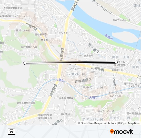 桜８１ Bus Line Map