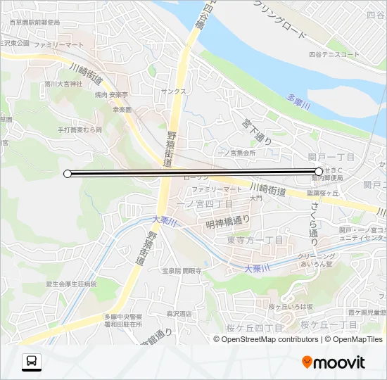 桜８１ Bus Line Map