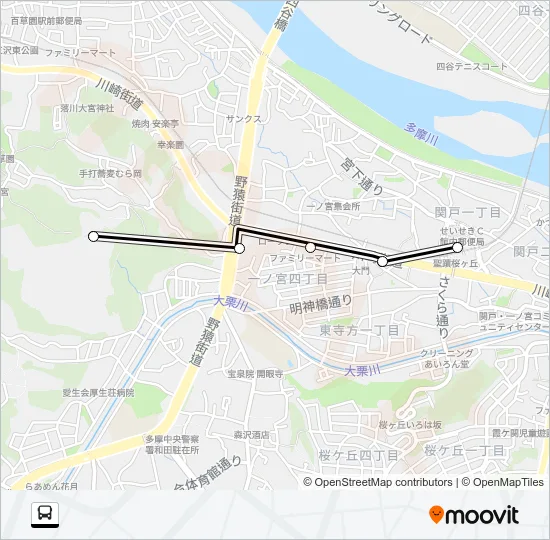 桜８１ Bus Line Map