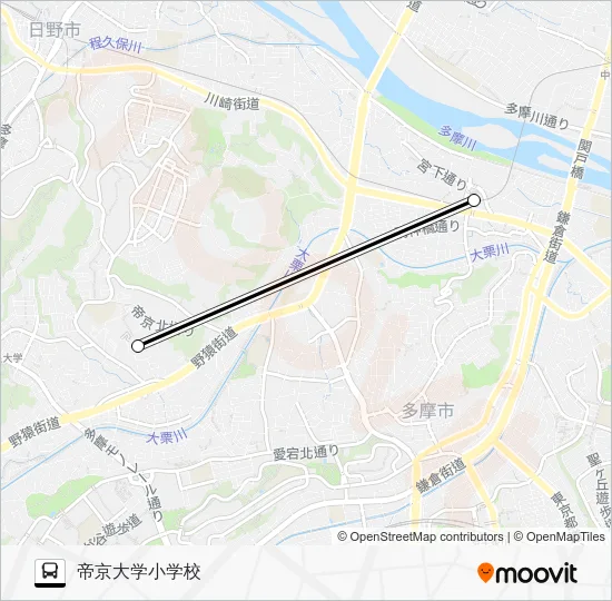 桜８７ バスの路線図