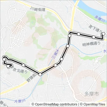桜８７ Bus Line Map