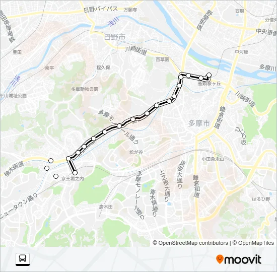 桜８８ Bus Line Map