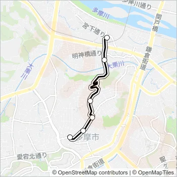 桜９１ Bus Line Map