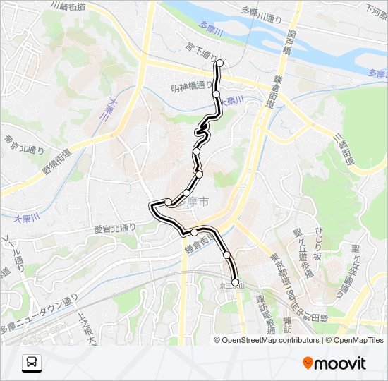 桜９２ Bus Line Map