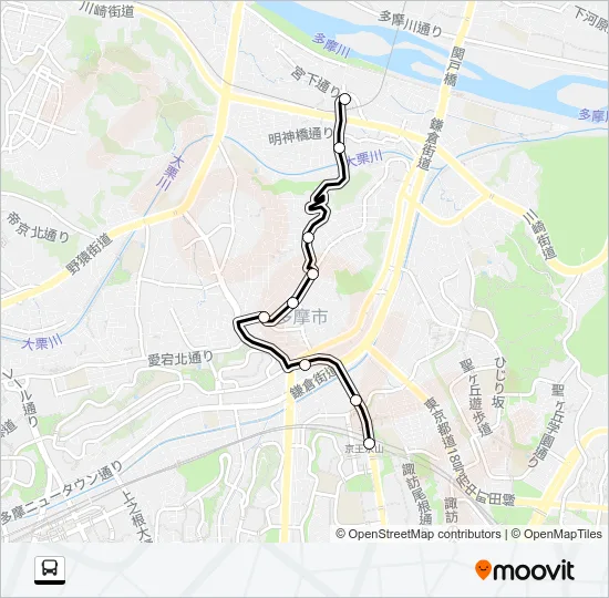 桜９２ Bus Line Map
