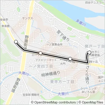 桜９９ Bus Line Map