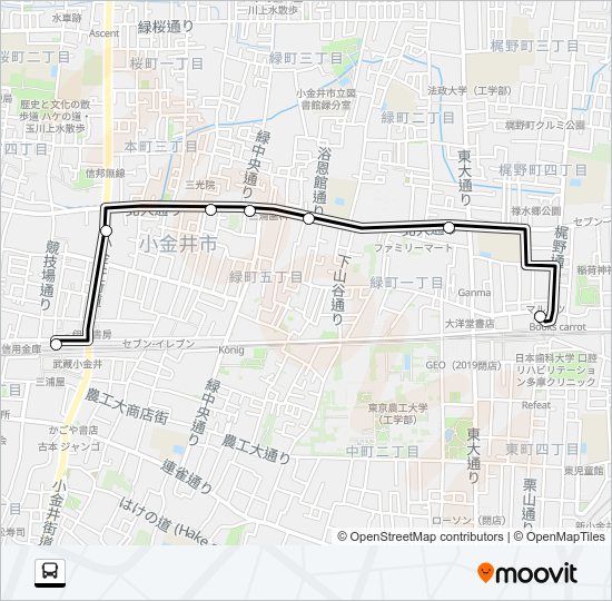 武０４ Bus Line Map