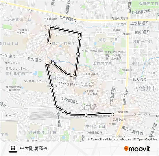 武３１ Bus Line Map