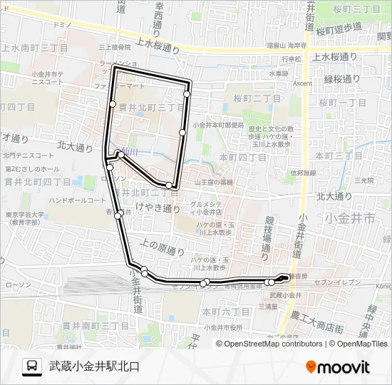 武３１ Bus Line Map