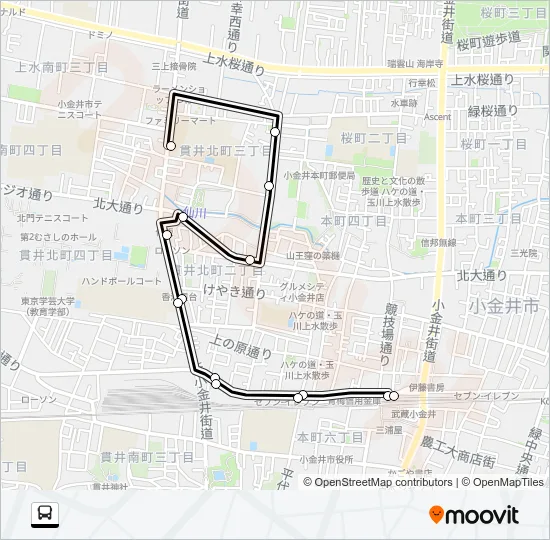 武３１ バスの路線図
