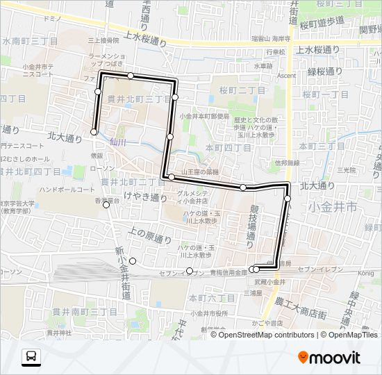 武３２ Bus Line Map