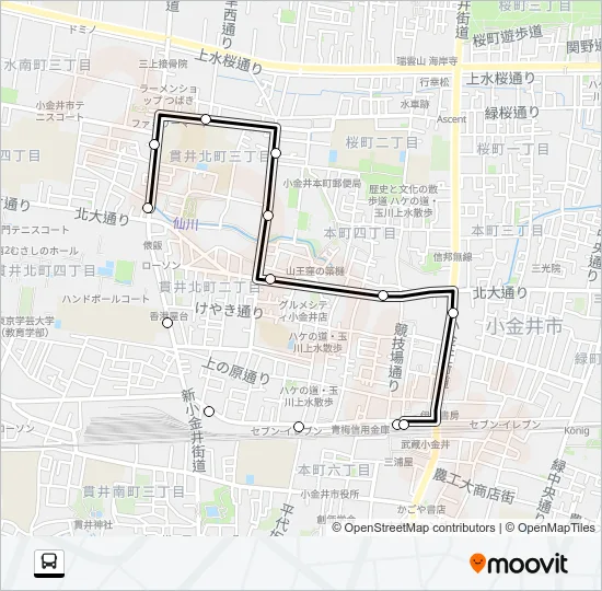武３２ Bus Line Map