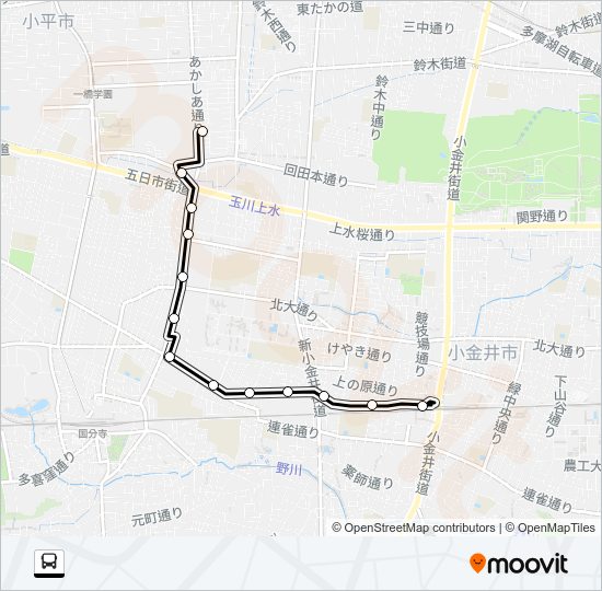 武４１ Bus Line Map