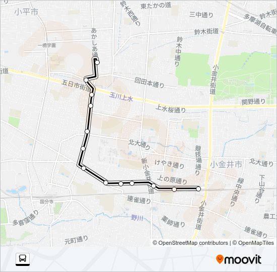 武４１ Bus Line Map