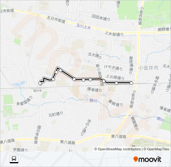 武４２ Bus Line Map