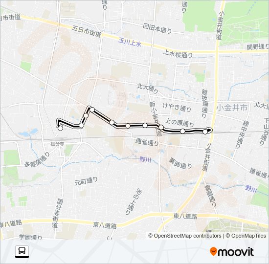 武４２ Bus Line Map