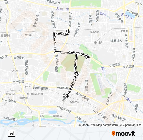 武８５ Bus Line Map