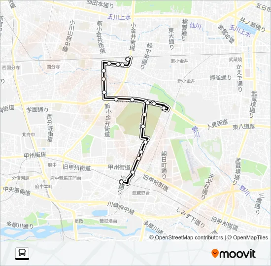 武８５ Bus Line Map