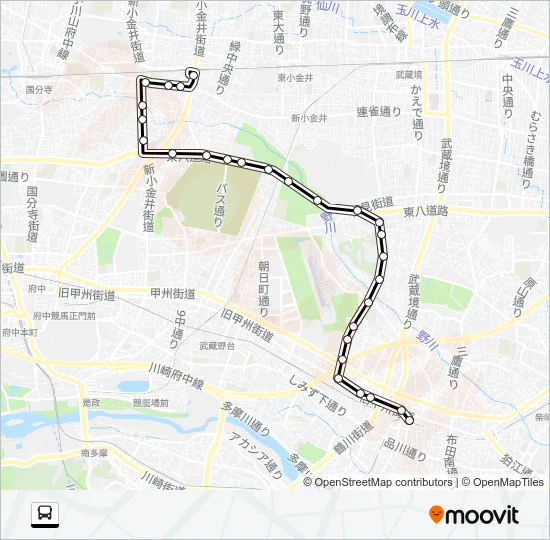 武９３ バスの路線図
