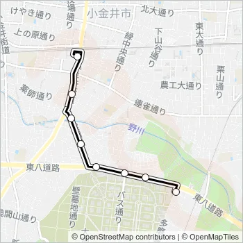 武９４ Bus Line Map