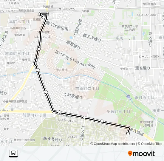 武９４ バスの路線図