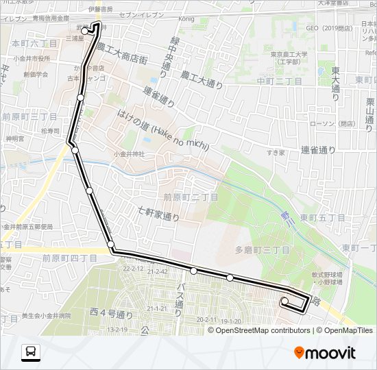 武９４ Bus Line Map