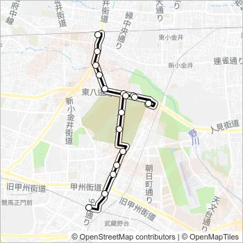 武９５ Bus Line Map