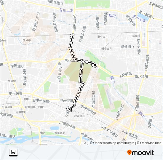 武９５ Bus Line Map