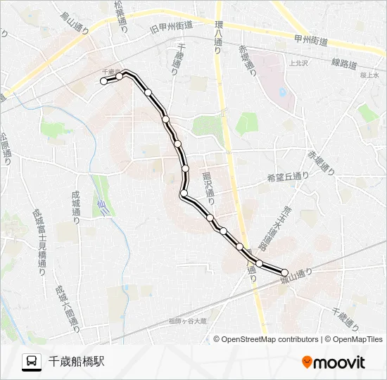 歳２３ バスの路線図
