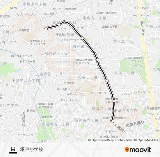 歳２３ バスの路線図