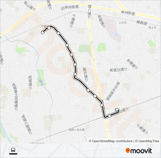 歳２３ Bus Line Map