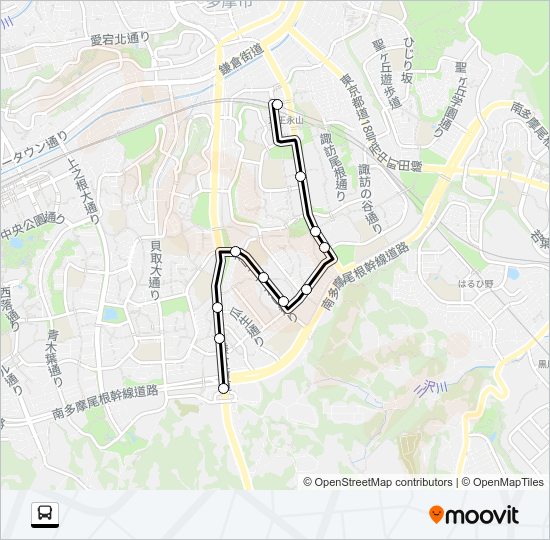 永１４ Bus Line Map